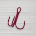 Гачки трійники Siweida Carbon Hooks Red, 30шт/уп, № 4